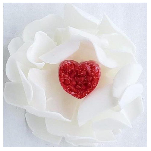 Sweet Heart Petite Soap Flower