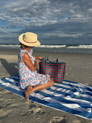 The Lilley Line - Medium | Sailor Stripe Fog Blue/Red