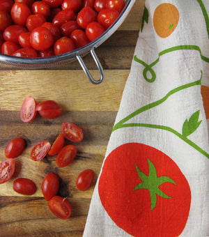 The Neighborgoods - TOMATO BASIL (Tomato, Basil) - Tea Towel Set of 2