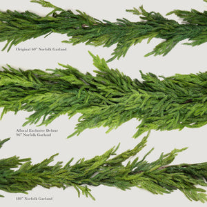 Afloral - Afloral™ Real Touch Deluxe Norfolk Pine Garland - 96"