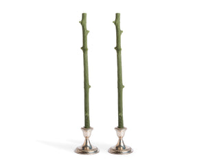Stick Candles - Stick Candles Hemlock / Pair: Forest Green
