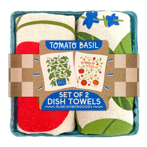 The Neighborgoods - TOMATO BASIL (Tomato, Basil) - Tea Towel Set of 2