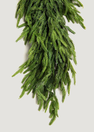 Afloral - Afloral™ Real Touch Deluxe Norfolk Pine Garland - 96"