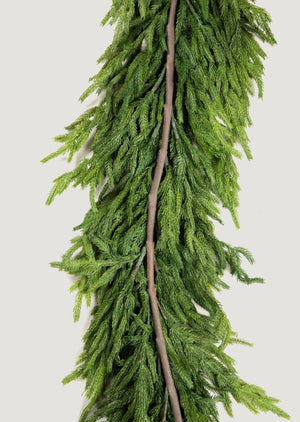 Afloral - Afloral™ Real Touch Deluxe Norfolk Pine Garland - 96"