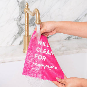 Wine Wash Co. - Biodegradable Dish Cloths – Pink/Purple Set