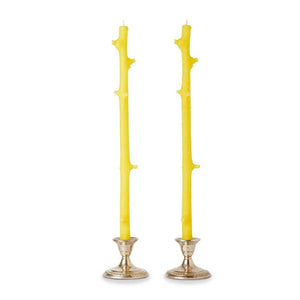 Stick Candles - Stick Candles Hemlock / Pair: Dark Cherry