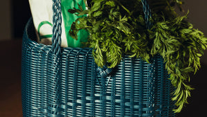 The Lilley Line - Small, Solid in Fog Blue Tote