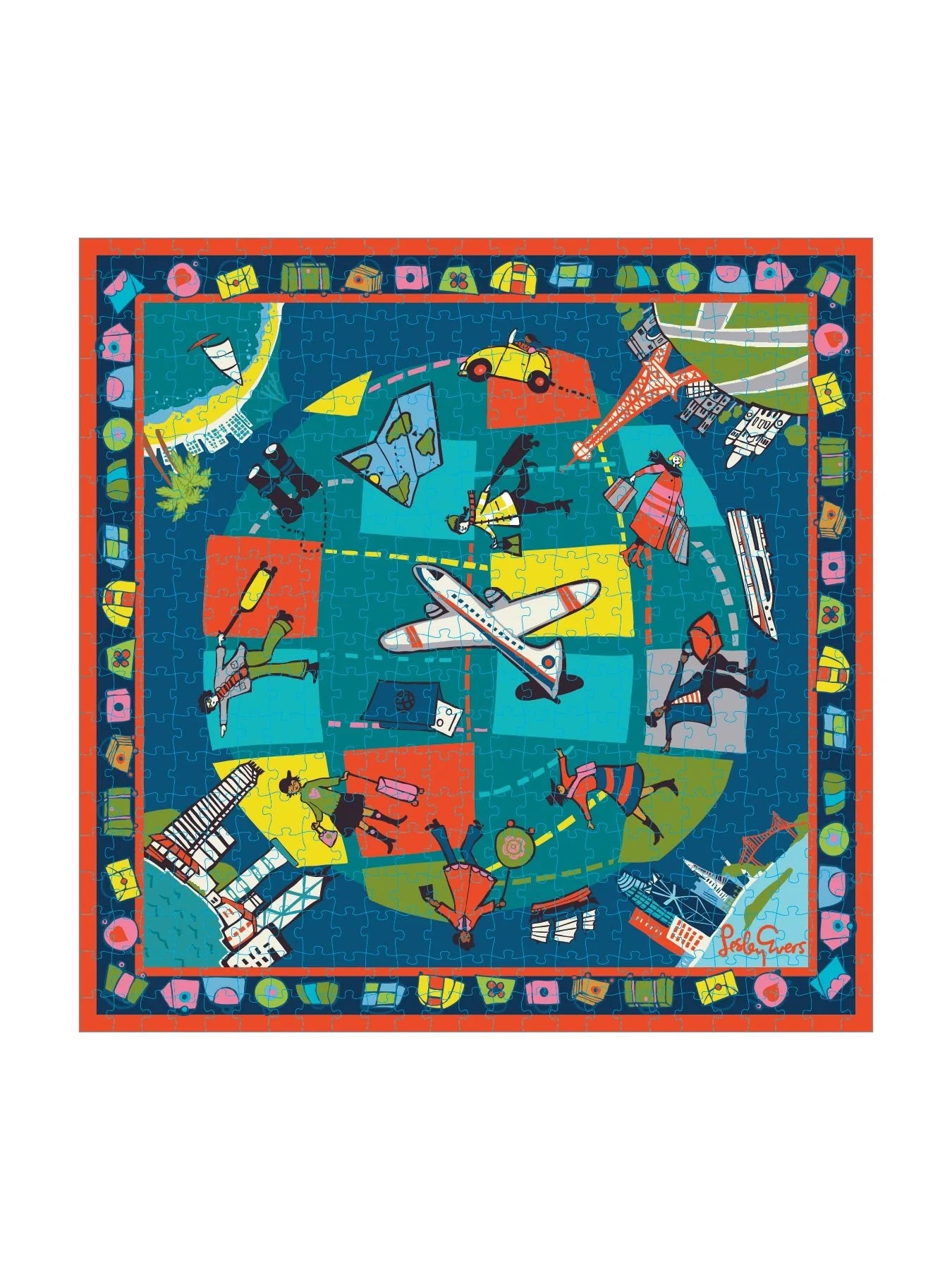 Lesley Evers Around The World 500 Piece Puzzle