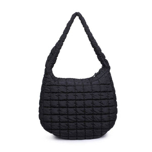 Sol and Selene - Revive - Quilted Nylon Hobo: Carbon