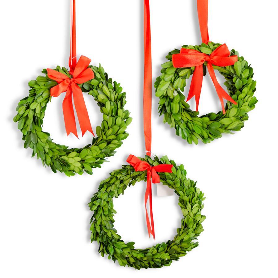 Preserved Boxwood Wreath, Round