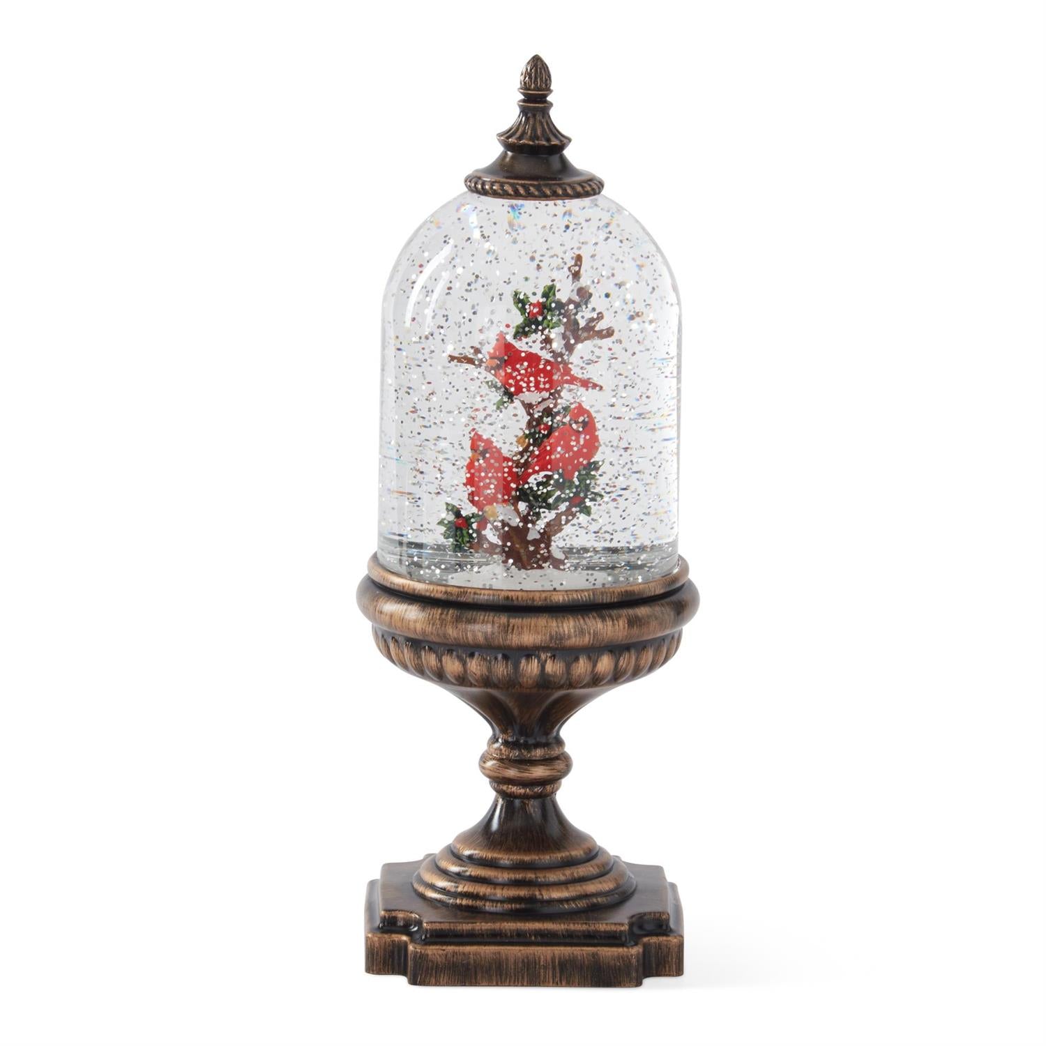 Cardinal LED Water Spinning Snow Globe