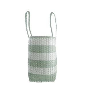 The Lilley Line - Medium | Awning Stripe Sea Glass/White