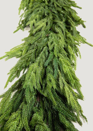 Afloral - Afloral™ Real Touch Deluxe Norfolk Pine Garland - 96"