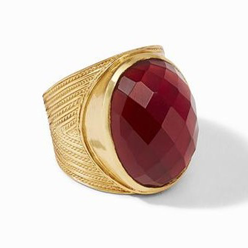Julie Vos Verona State Ring Ruby Red