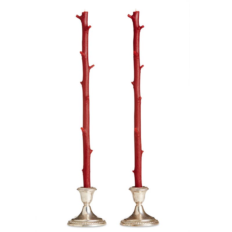 Stick Candles - Stick Candles Hickory / Pair: Dark Cherry