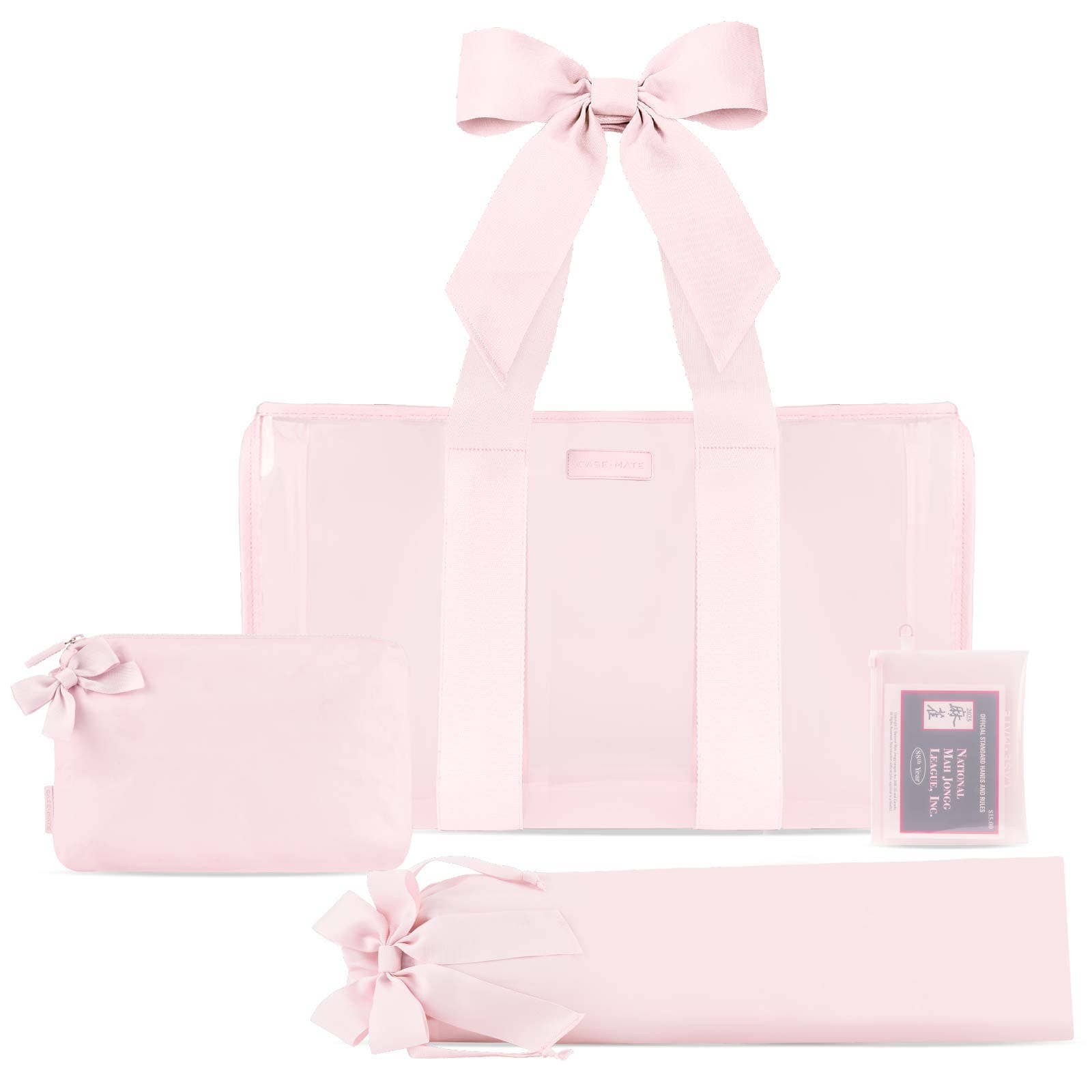Case-Mate - Case-Mate Mahjong Jelly Tote Set: Tortoiseshell Bow