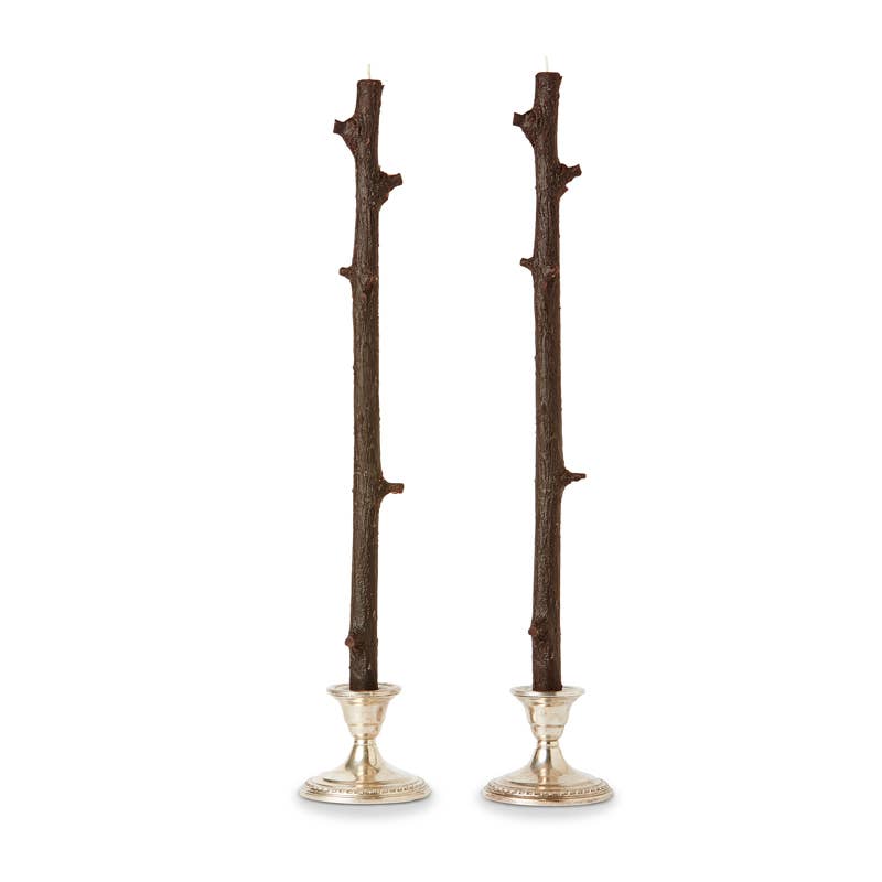 Stick Candles - Stick Candles Hemlock / Pair: Dark Chocolate