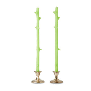 Stick Candles - Stick Candles Hemlock / Pair: Dark Cherry
