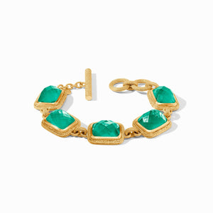 Julie Vos Cheval Stone Bracelet, Emerald Green