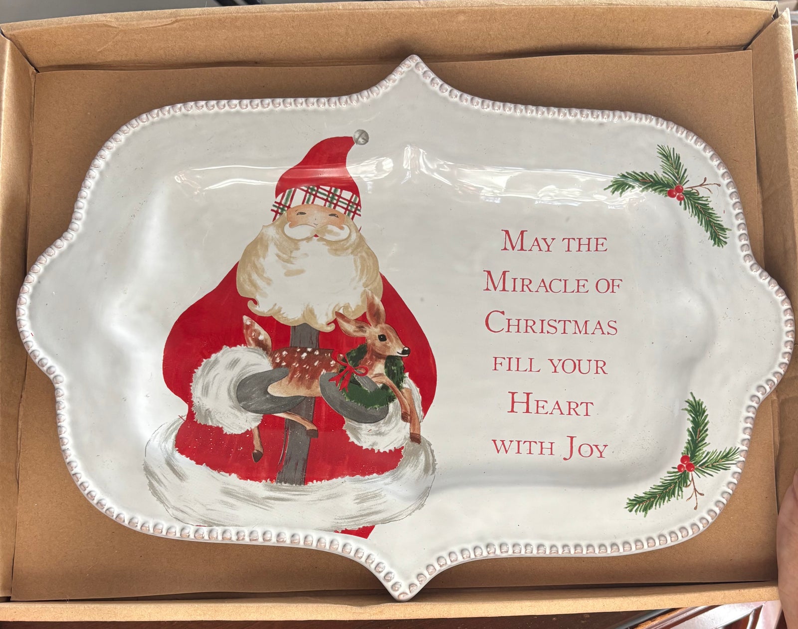 May The Miracle Of Christmas Platter