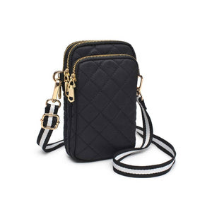 Quilted Crossbody: Black