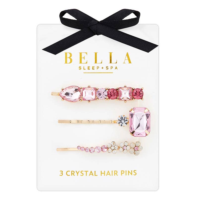 Bella Sleep + Spa - Crystal Hair Pins - Rose Jewels