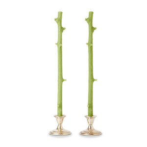 Stick Candles - Stick Candles Hemlock / Pair: Dark Cherry