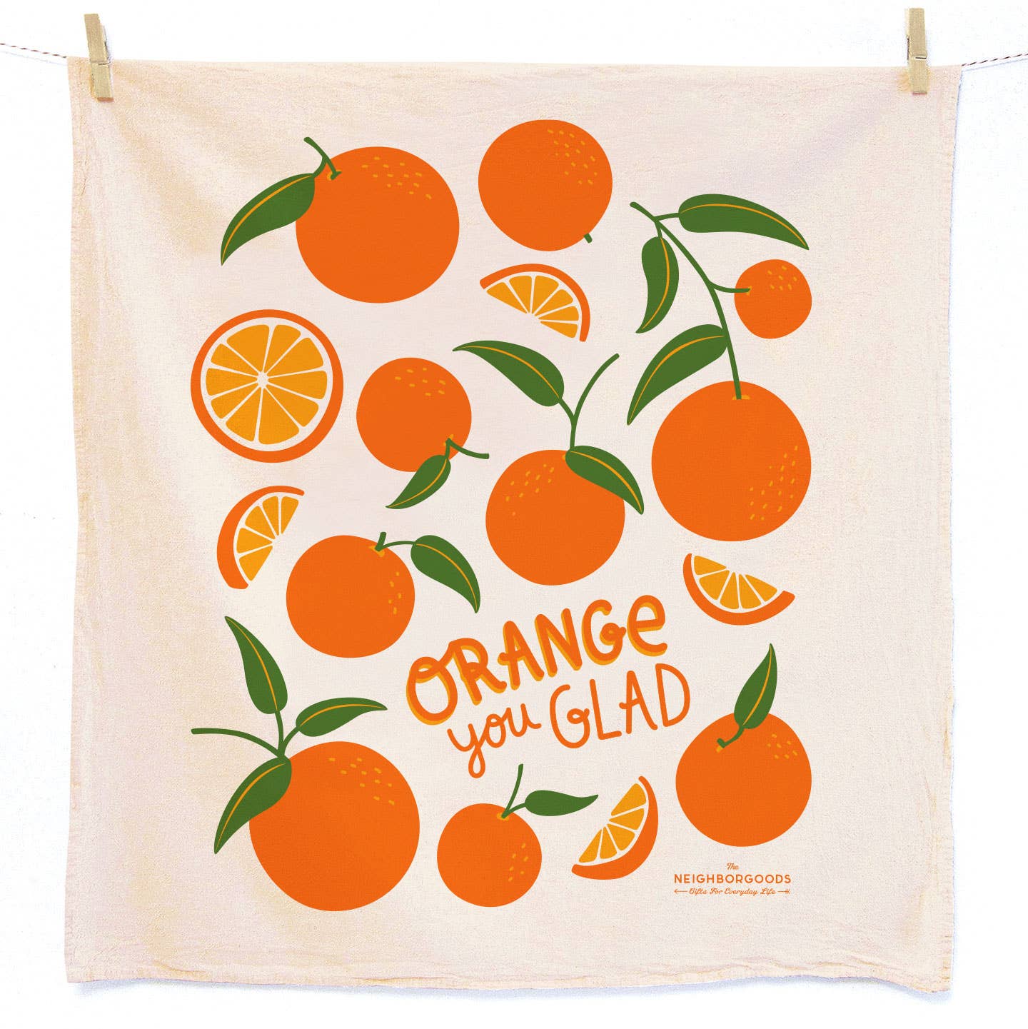 The Neighborgoods - FRESH SQUEEZED (Orange, Lemon) - Tea Towel Set of 2