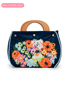 Lesley Evers BAG COVER Embroidered Bouquet Bliss