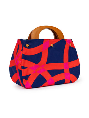 Lesley Evers BAG COVER Flower Buds & Ribbon