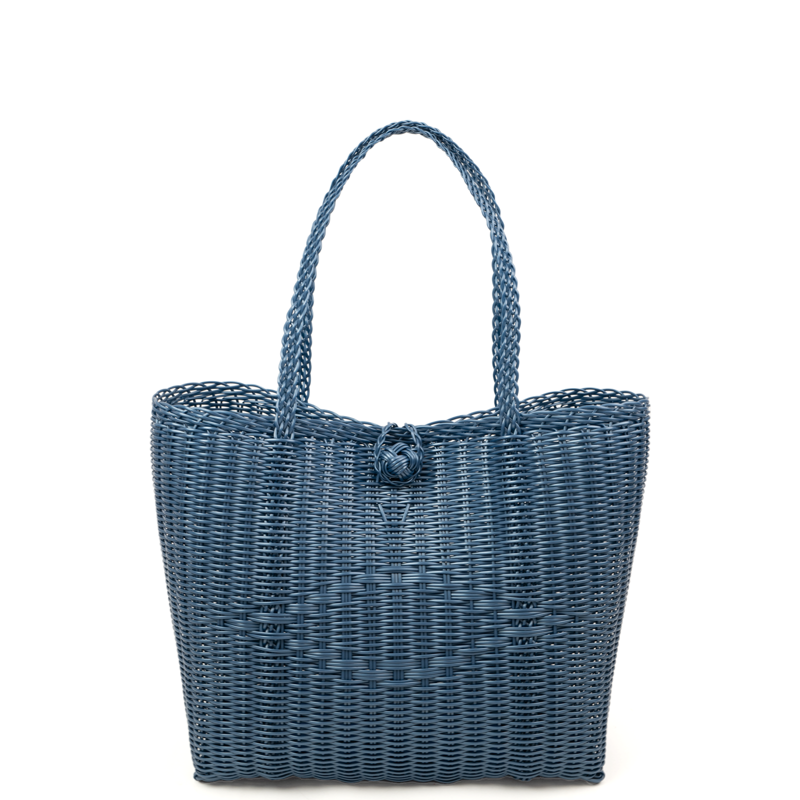 The Lilley Line - Small, Solid in Fog Blue Tote
