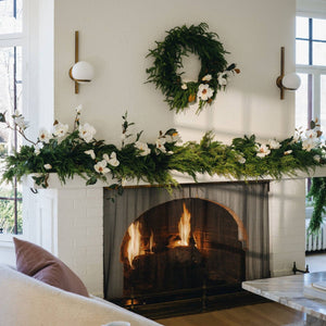 Afloral - Afloral™ Real Touch Deluxe Norfolk Pine Garland - 96"