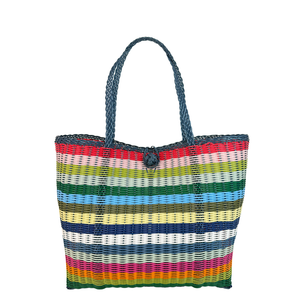 The Lilley Line - Medium | Multi-Stripe Bright & Colorful Tote