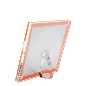 Tara Wilson Designs - SQUARE FRAME - 5 x 5 - ORANGE: SQUARE FRAME - 5 x 5 - ORANGE