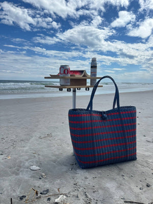 The Lilley Line - Medium | Sailor Stripe Fog Blue/Red