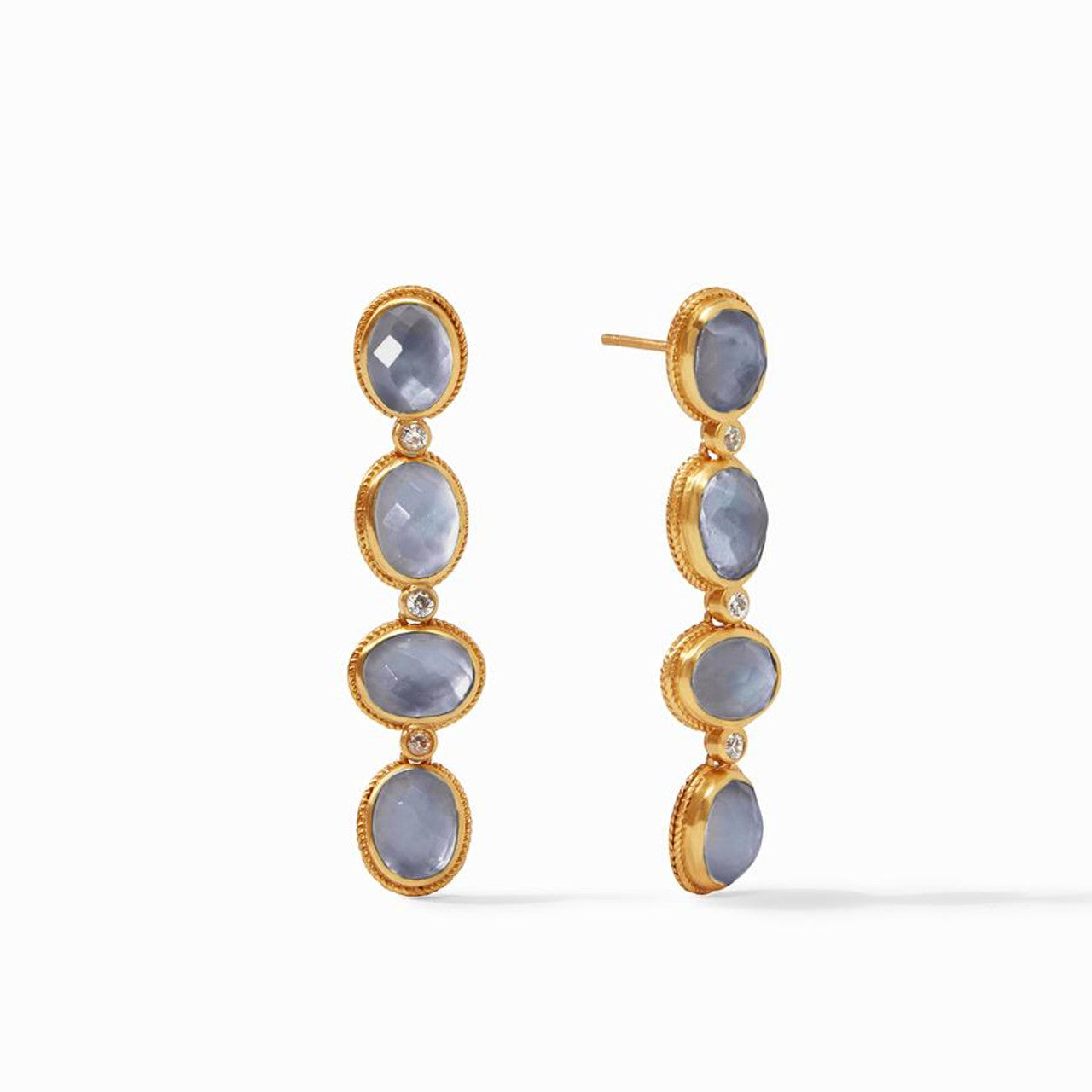 Julie Vos Calypso Statement Earring Slate Blue