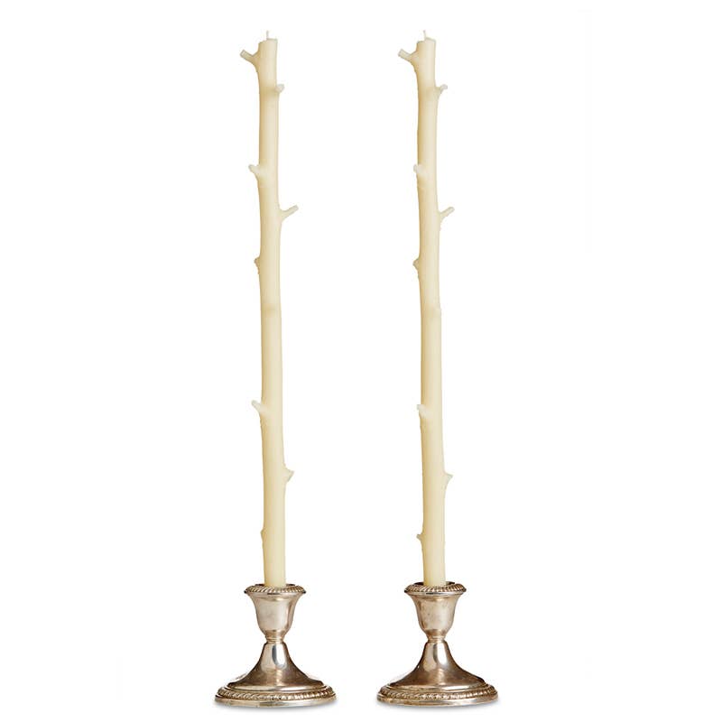 Stick Candles - Stick Candles Hickory / Pair: Dark Chocolate