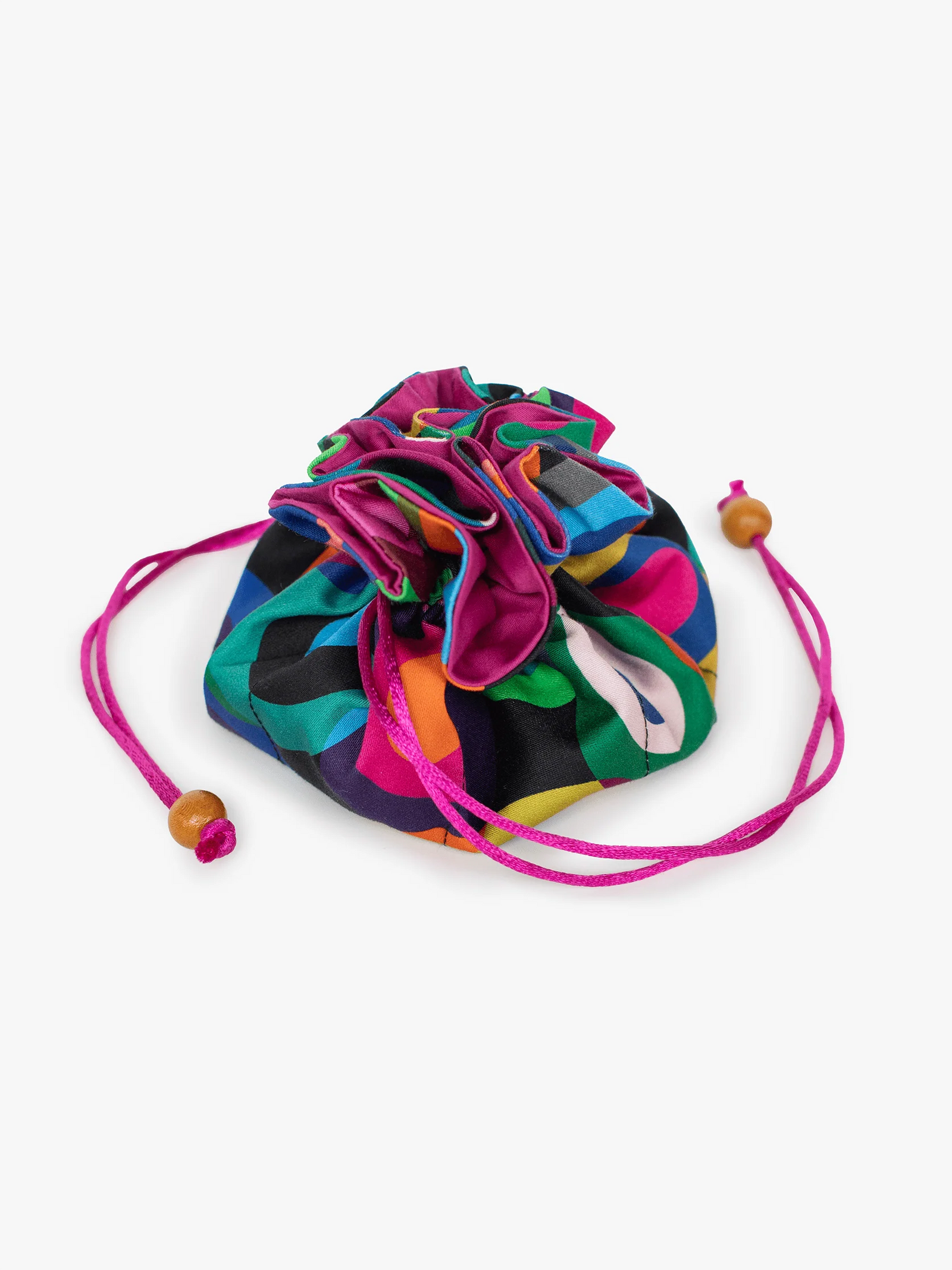 Lesley Evers Jewelry Pouch, Circles