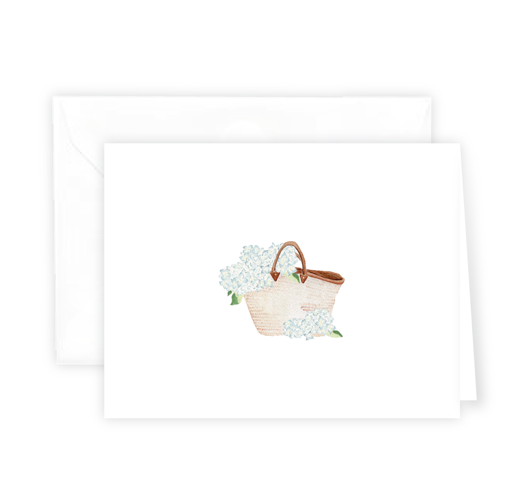 Rebecca Green Hydrangea Market Tote Watercolor Notecard Set