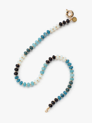 Lesley Evers Opaline Stone Necklace/Bluebell