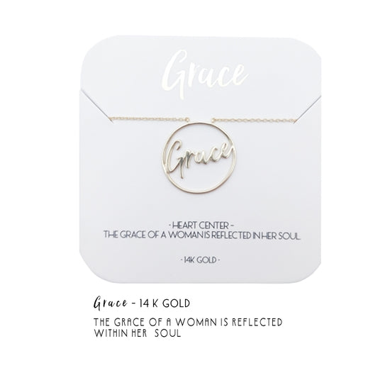 Grace Heart Center Necklace