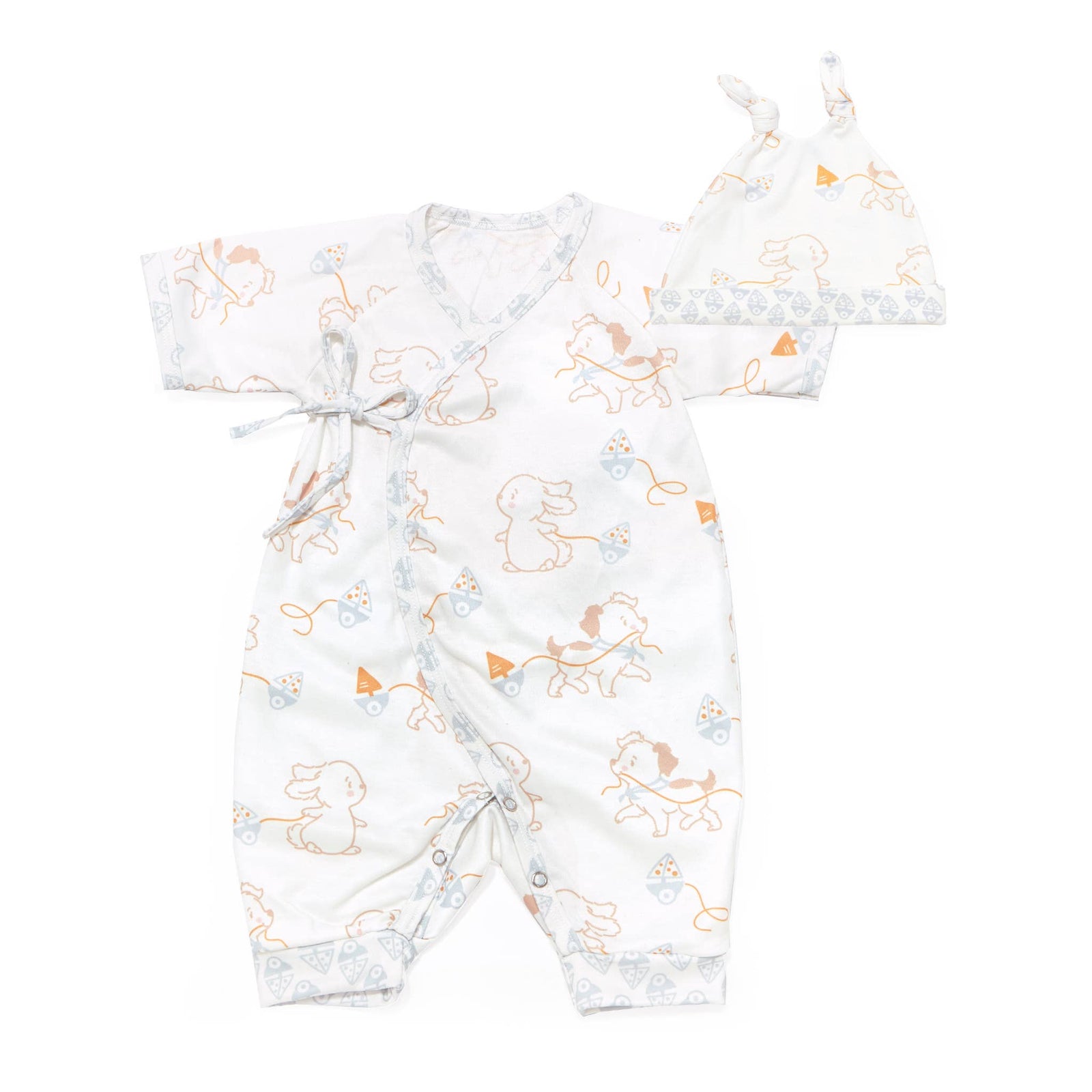 Bunnies By the Bay - Bud & Skipit Kimono And Hat