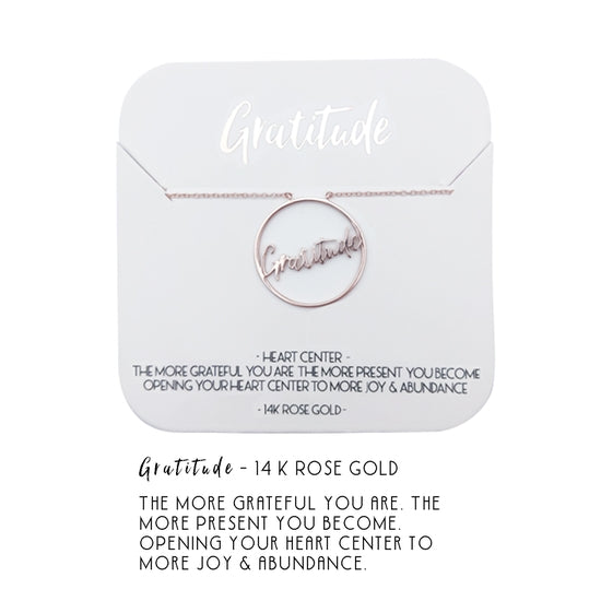 Gratitude Heart Center Necklace