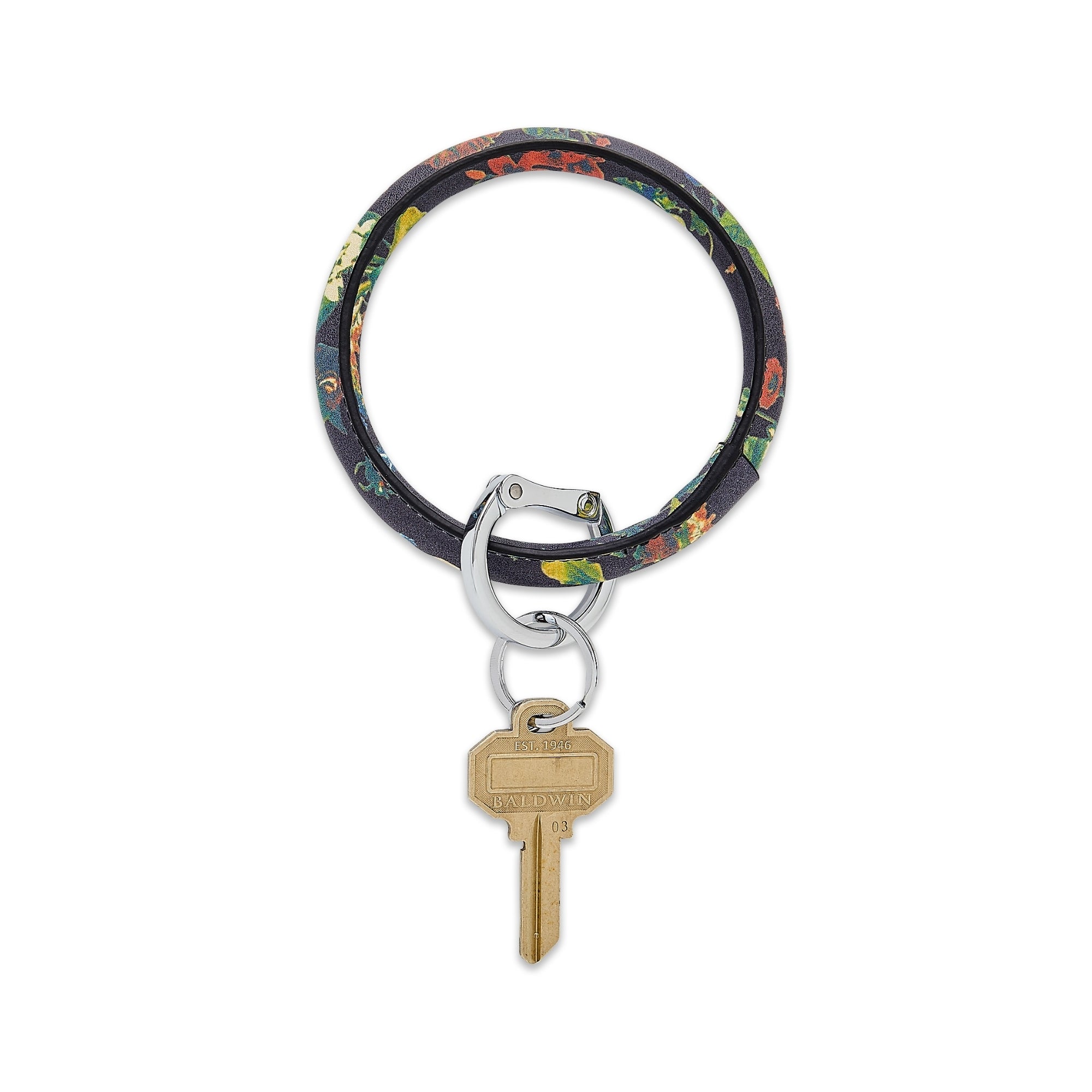 O Venture Floral Collection - Leather Big O® Key Ring