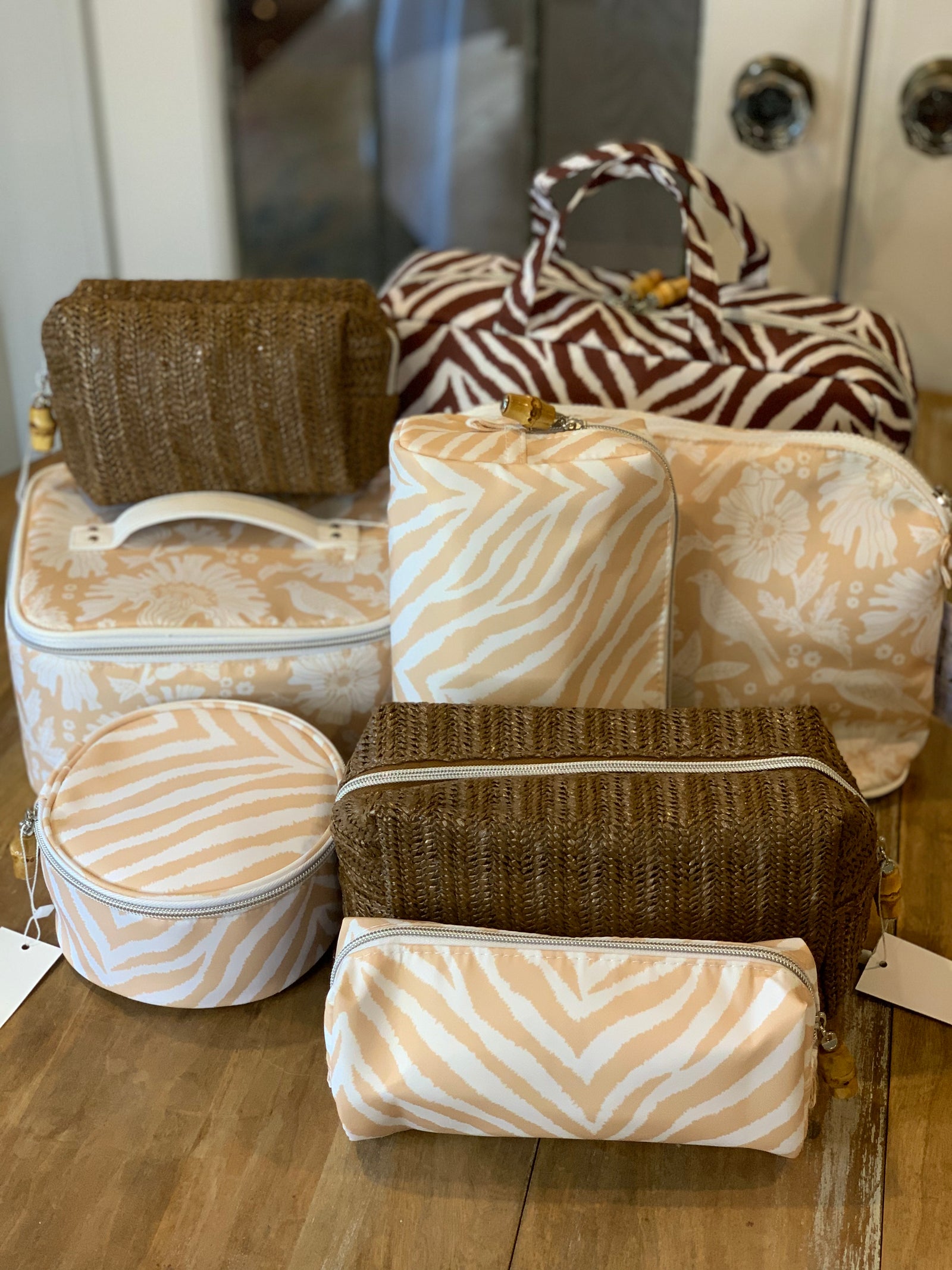 TRVL Mini On Board Straw Coco Bag