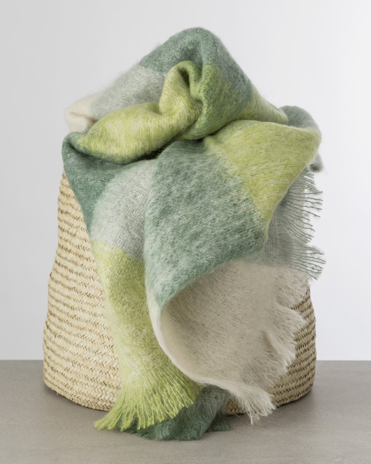 Avoca Mohair Throw "All The Colors of Ireland"