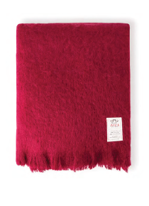 Avoca Mohair Throw "Ruby"