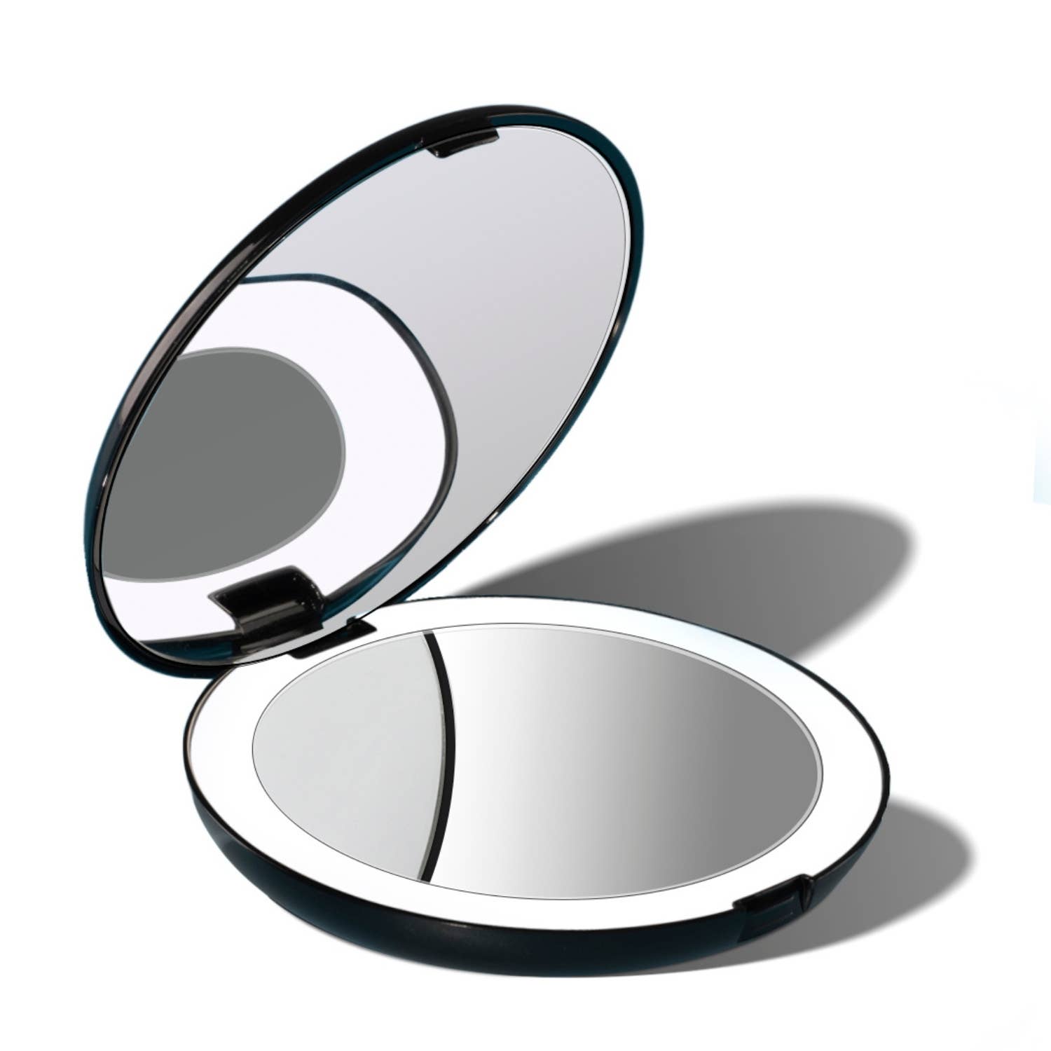 Fancii - Lumi LED Compact Mirror: Black