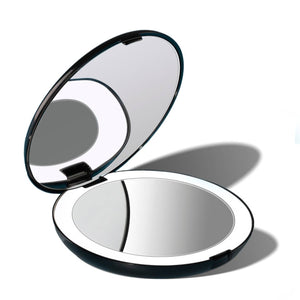 Fancii - Lumi LED Compact Mirror: Black