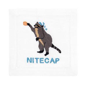 Nite Cap Cocktail Napkins, Set of 4